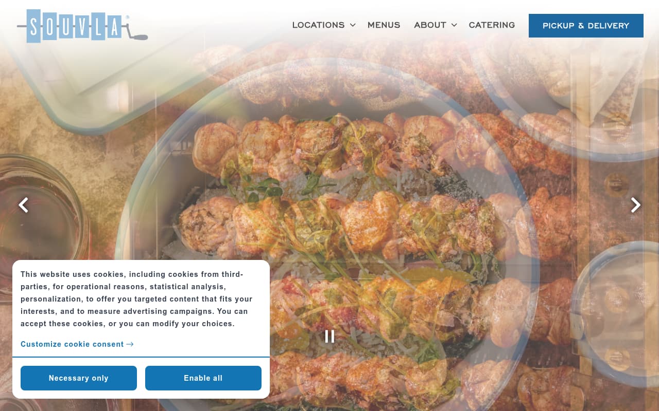 Souvla website screenshot