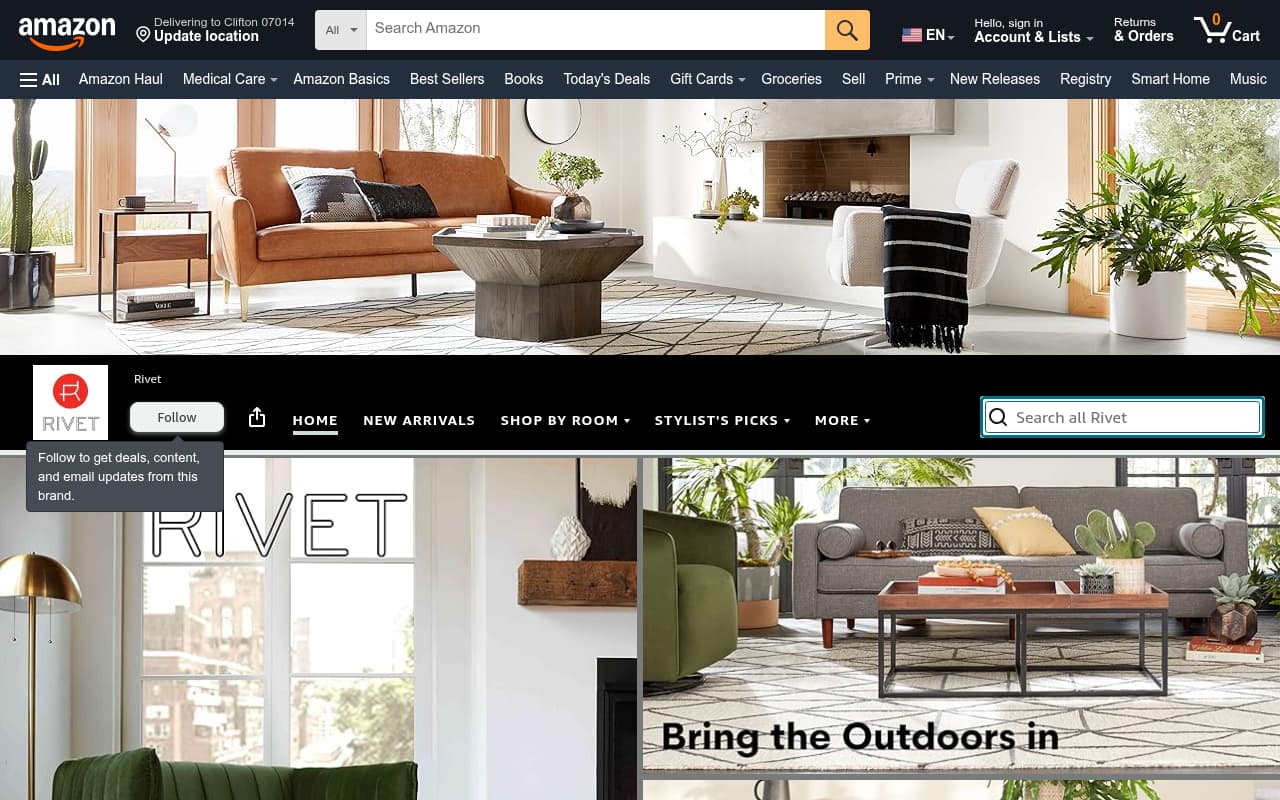Rivet website screenshot