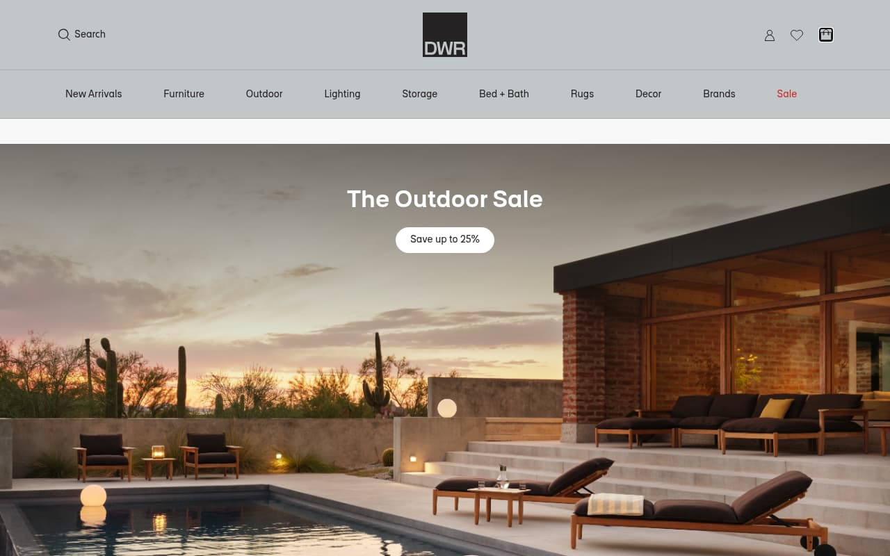 Design Within Reach website screenshot