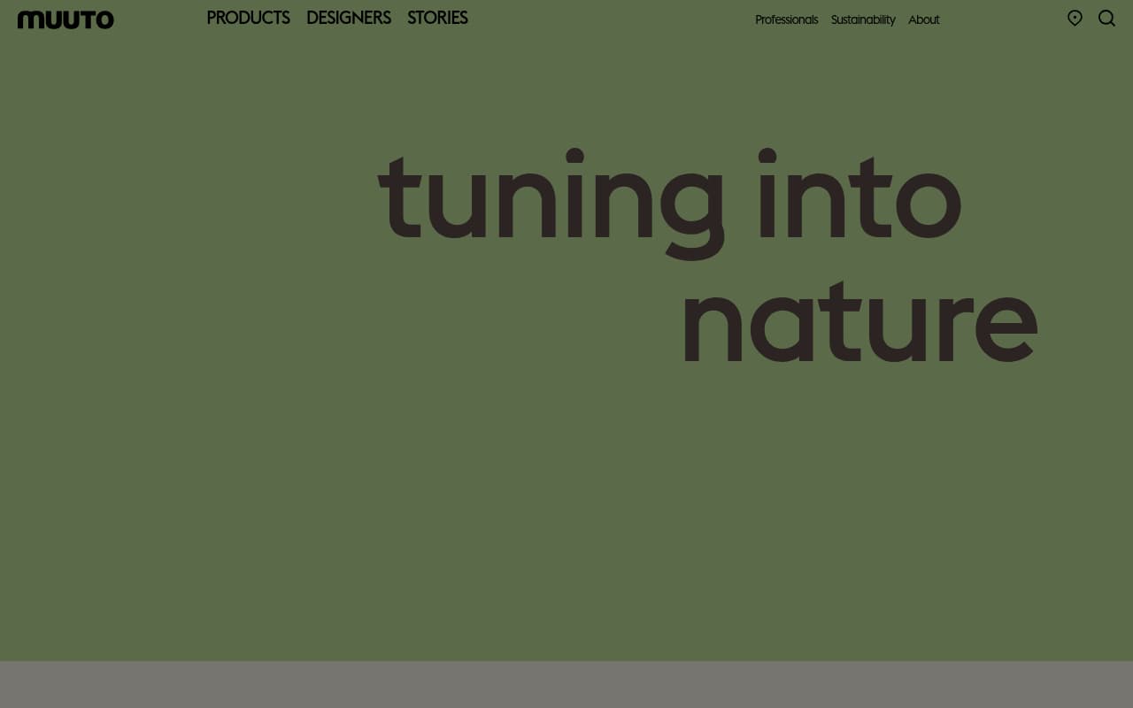 Muuto website screenshot