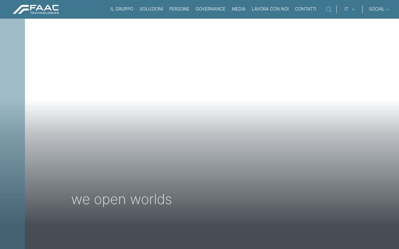 FAAC Group website screenshot