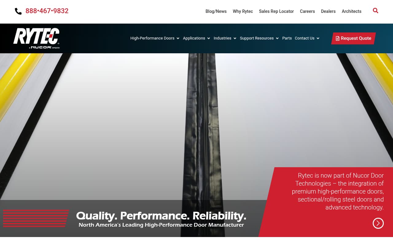 Rytec Corporation website screenshot