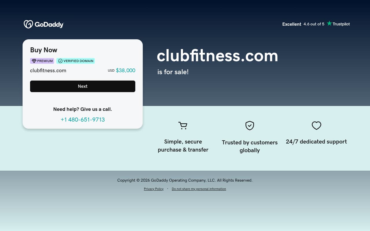 Club Fitness website screenshot