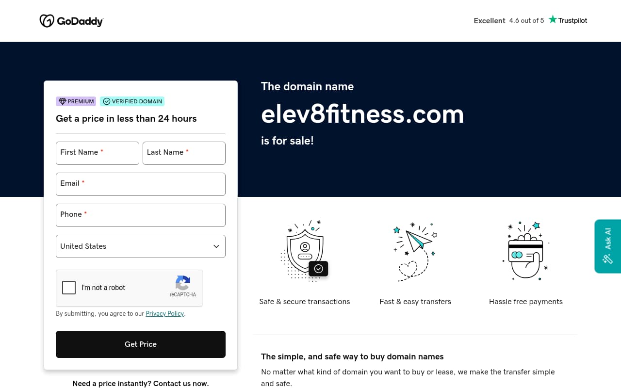 Elev8 Fitness website screenshot