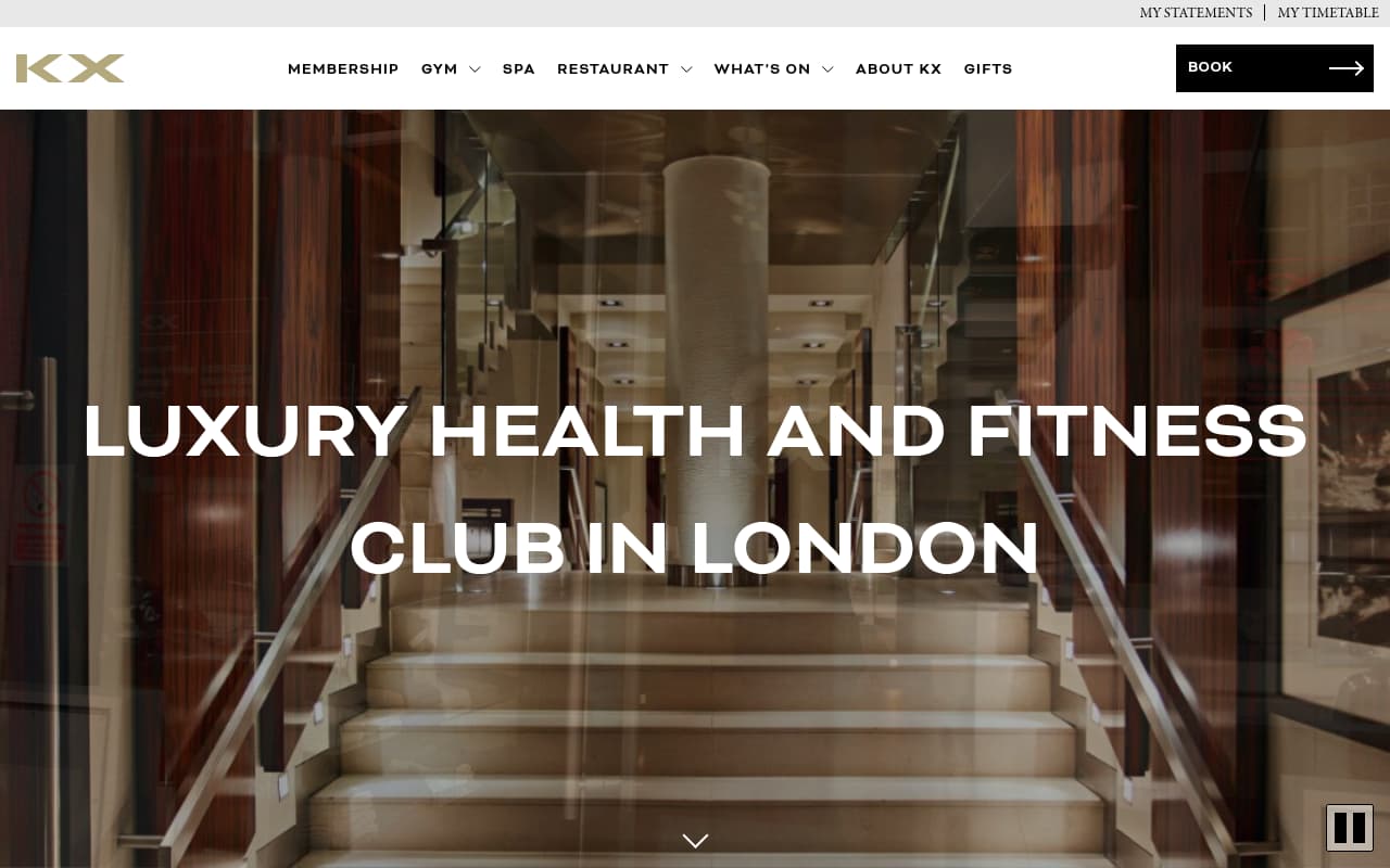 KX Life website screenshot