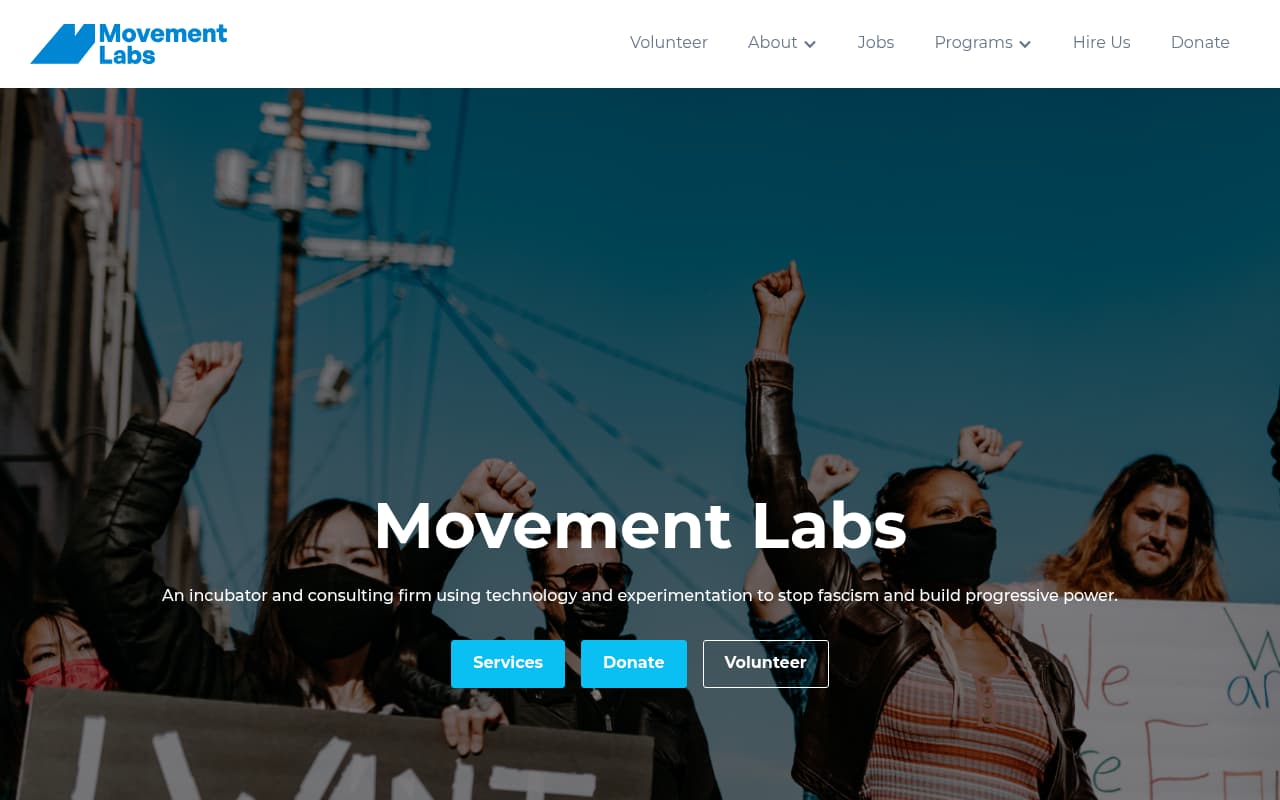 Movement Labs website screenshot