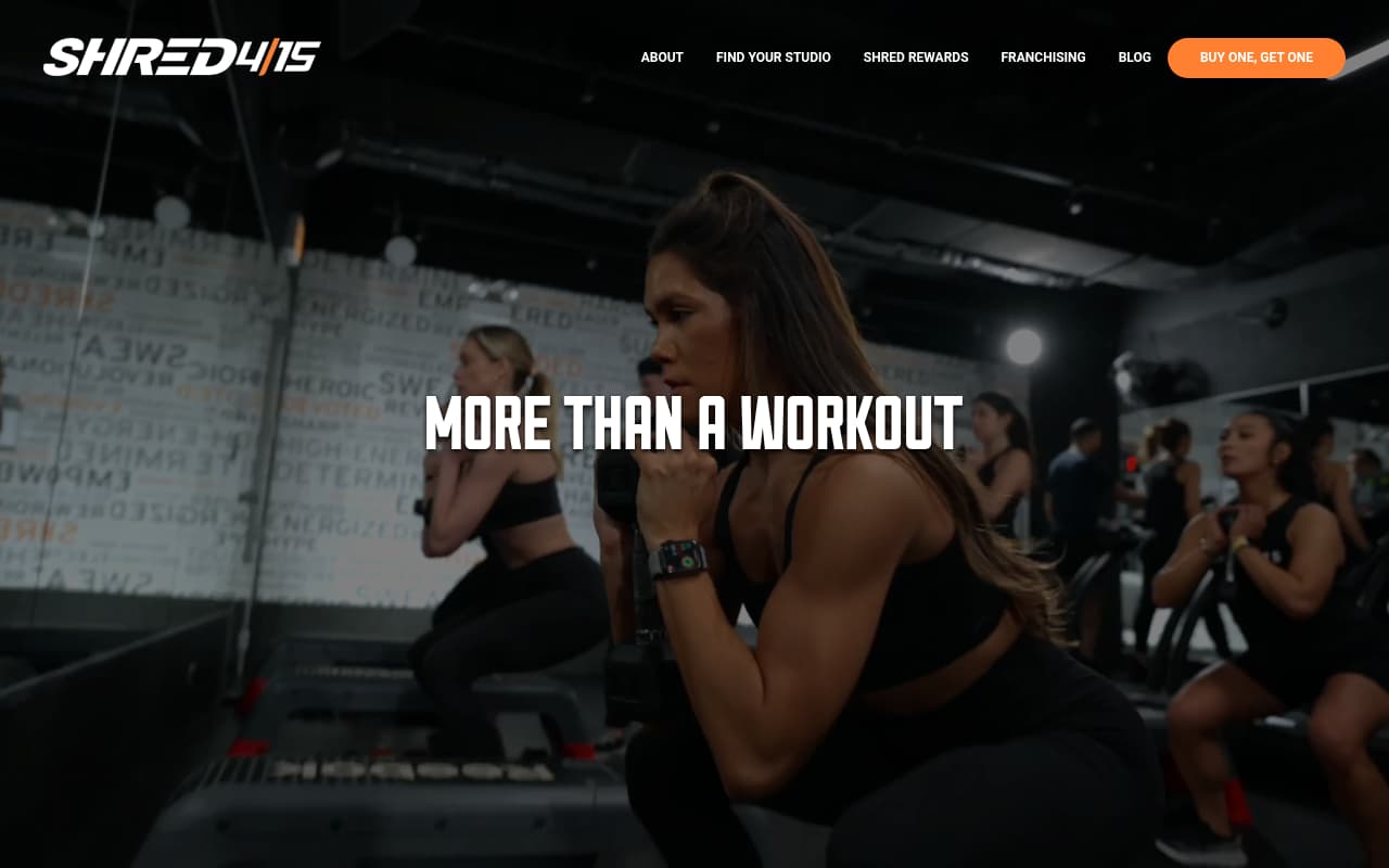 Shred415 website screenshot