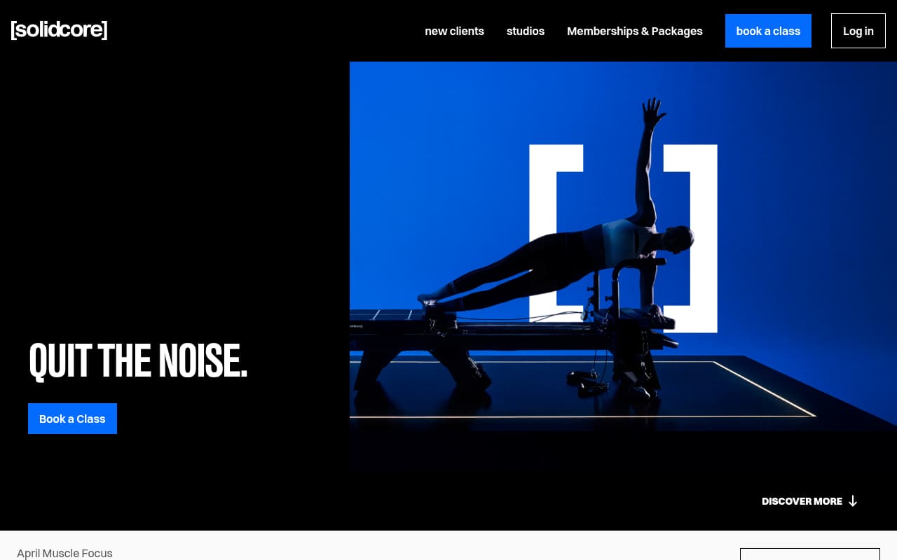 Solidcore website screenshot