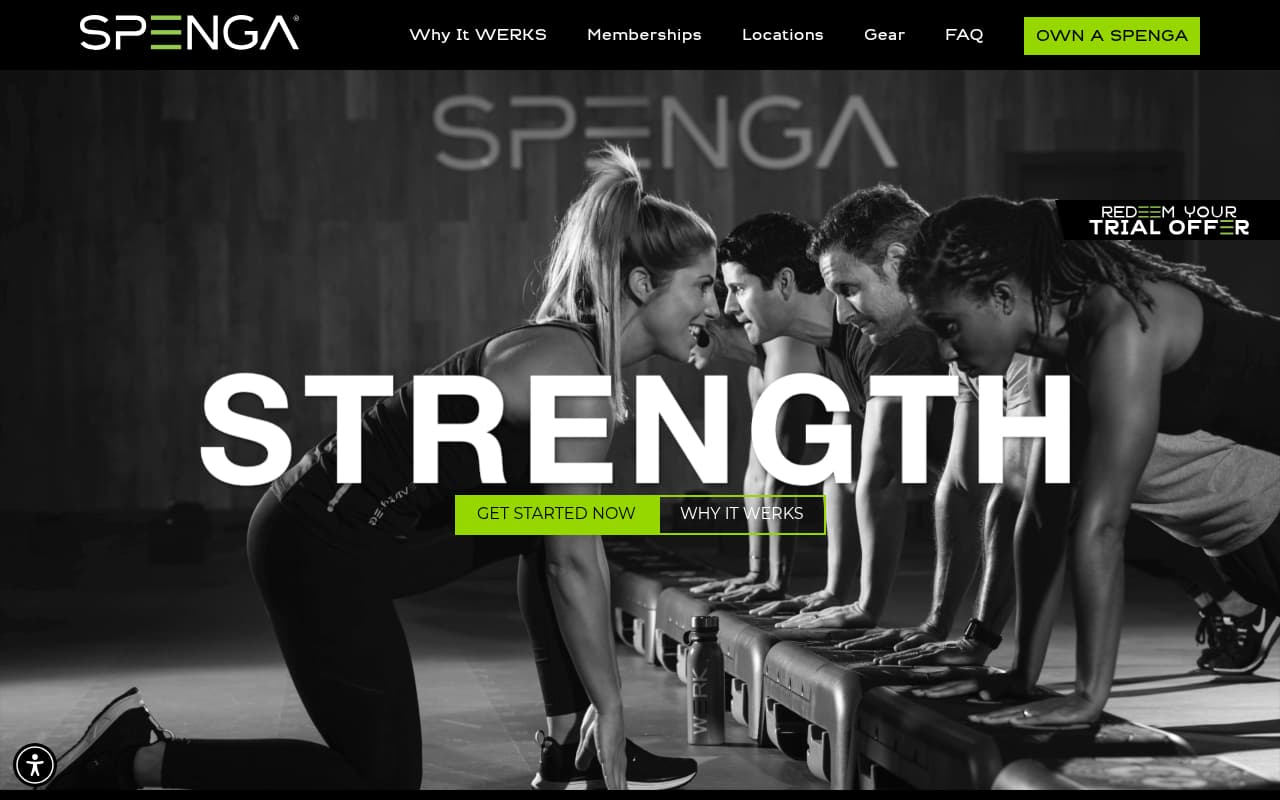 SPENGA website screenshot