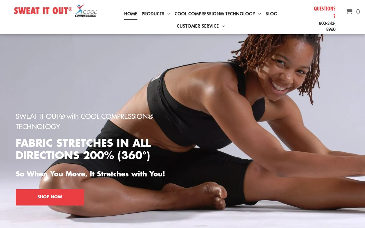 Sweat It Out website screenshot