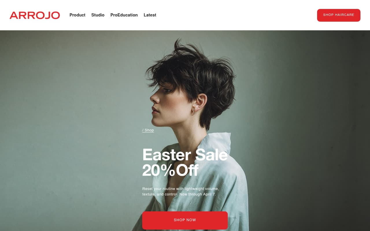 Arrojo Studio website screenshot