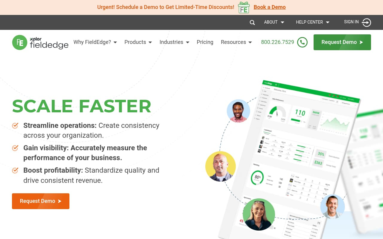 FieldEdge website screenshot