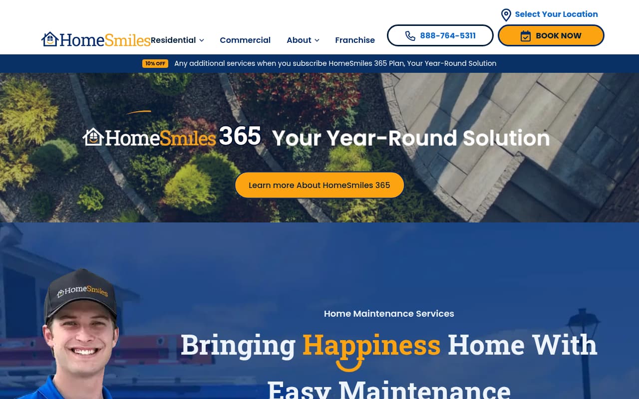 HomeSmiles website screenshot