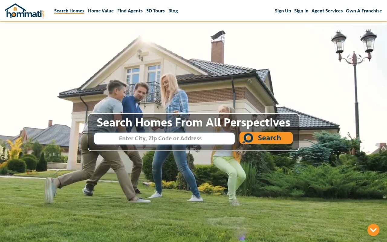 Hommati website screenshot
