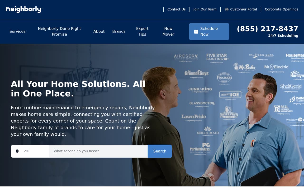 Neighborly website screenshot