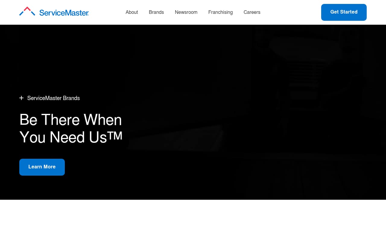ServiceMaster website screenshot