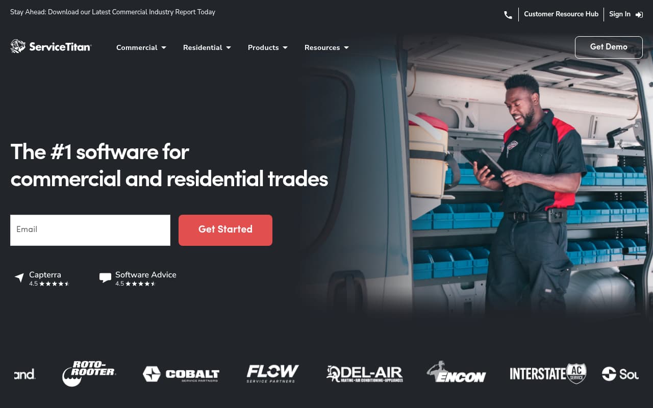 ServiceTitan website screenshot