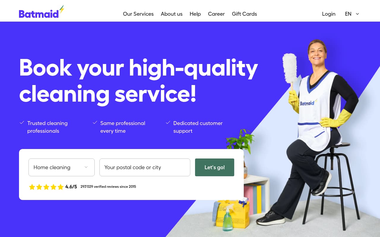 Batmaid website screenshot
