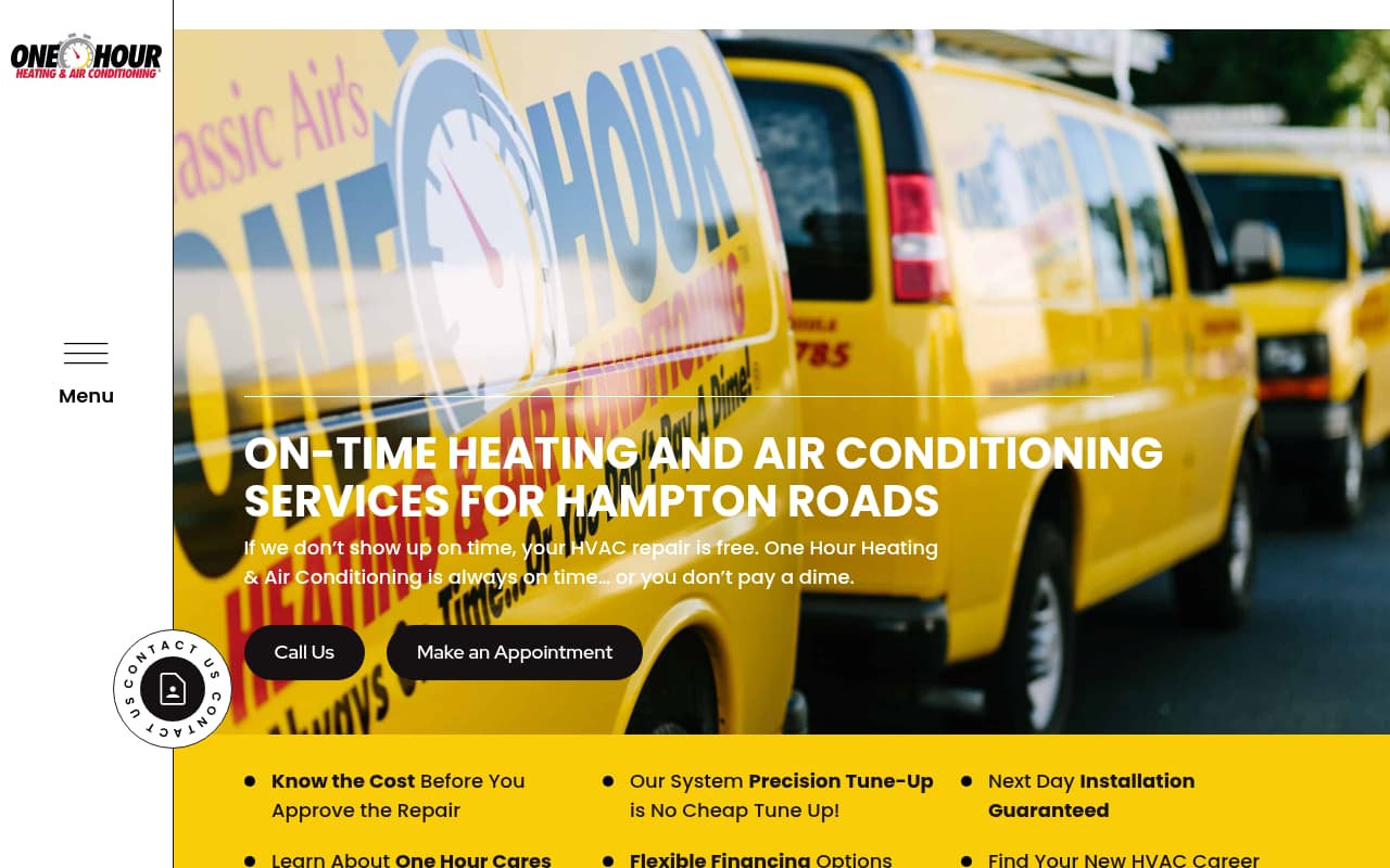 Classic Air Care website screenshot