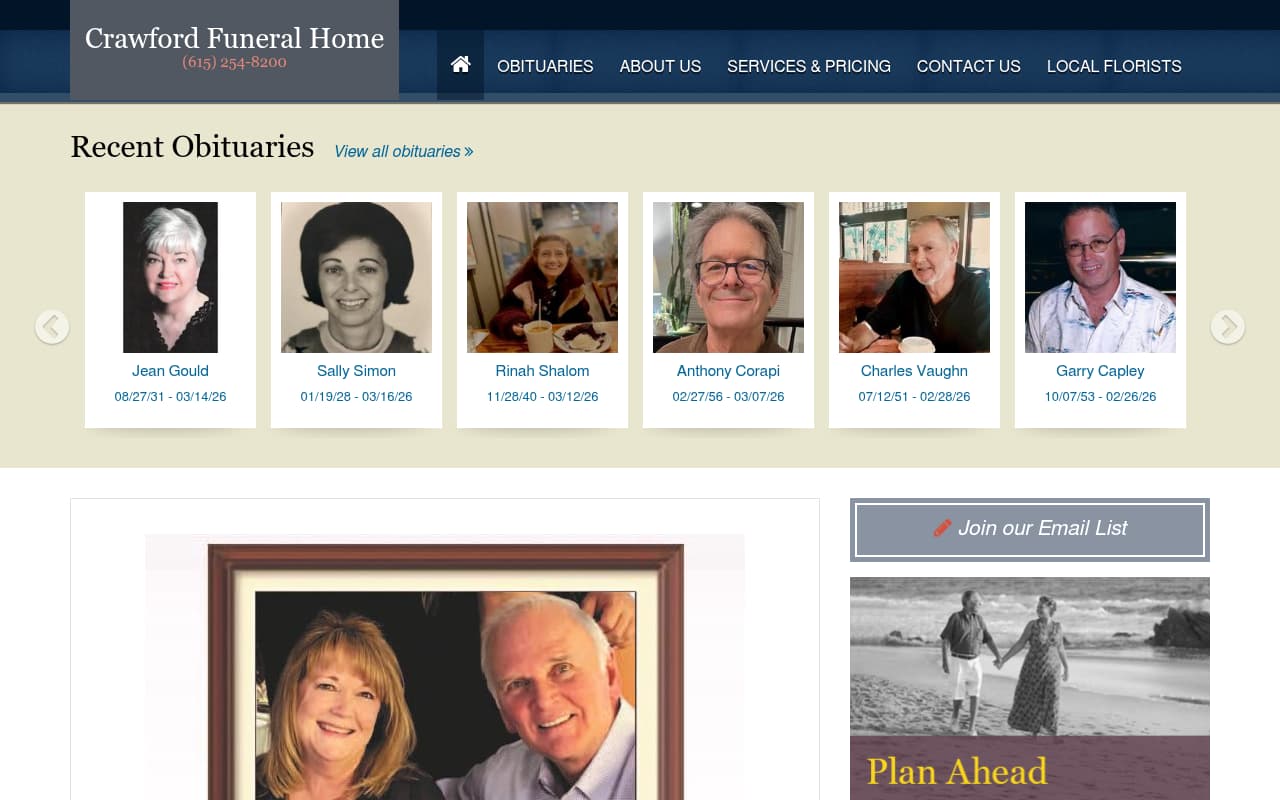 Crawford Services website screenshot