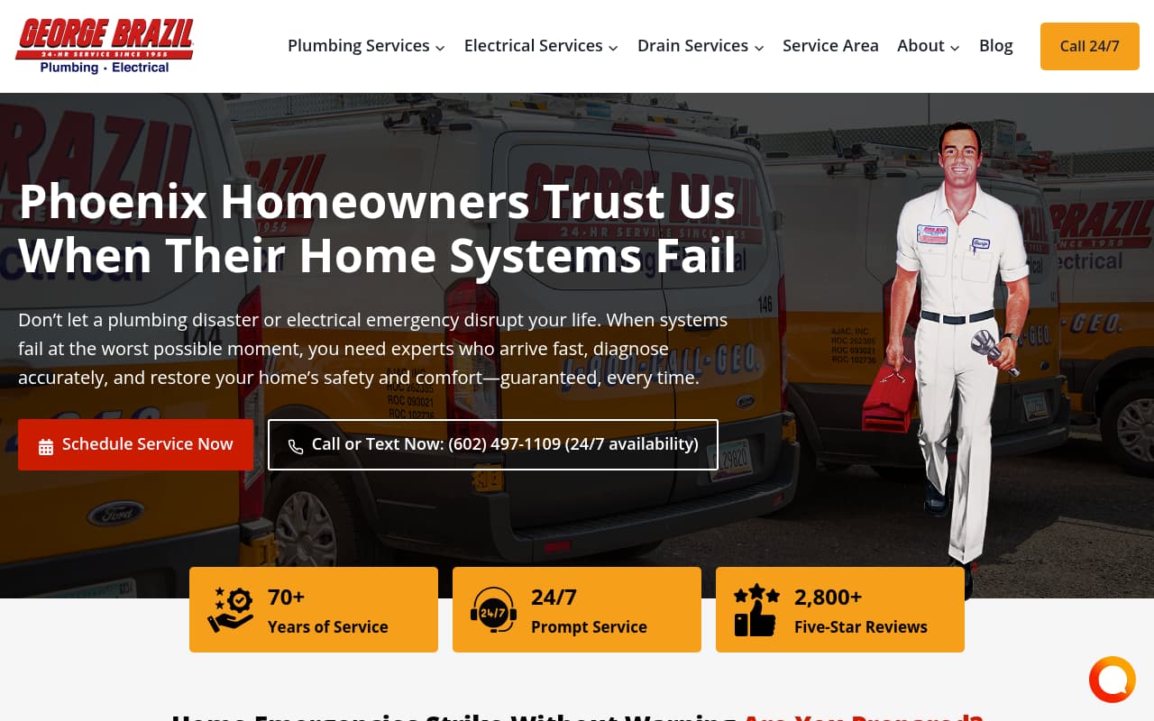 George Brazil website screenshot