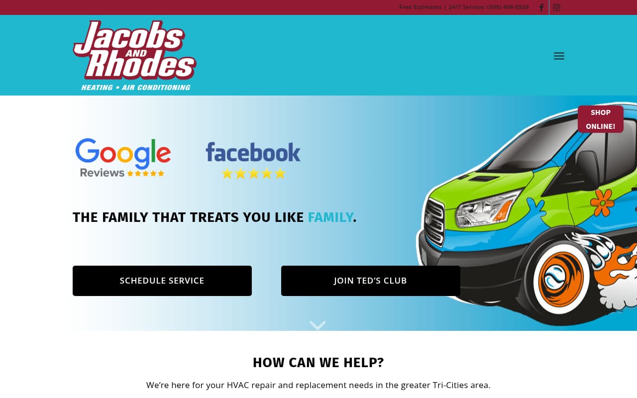 Jacobs & Rhodes website screenshot