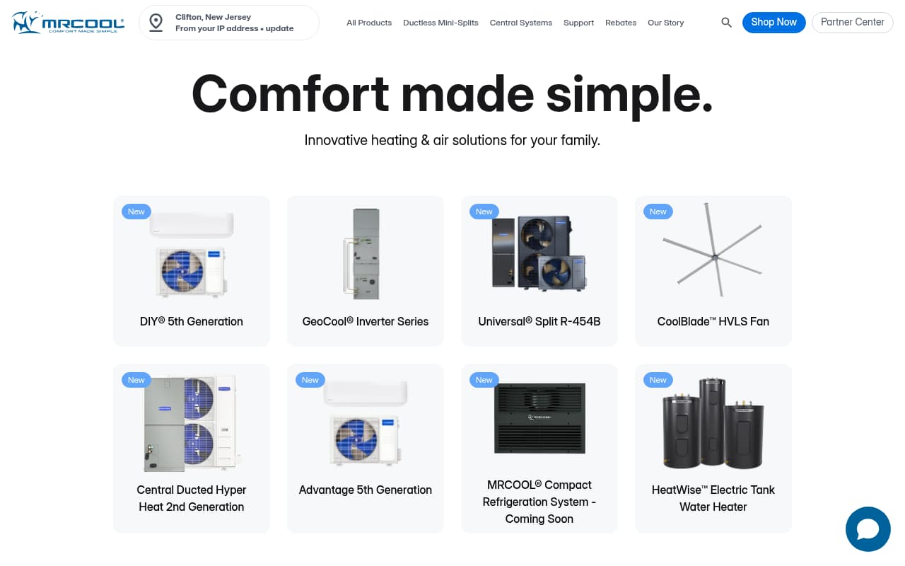 Mr. Cool DIY website screenshot