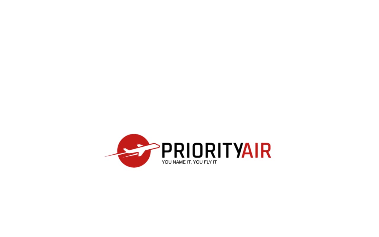 Priority Air website screenshot