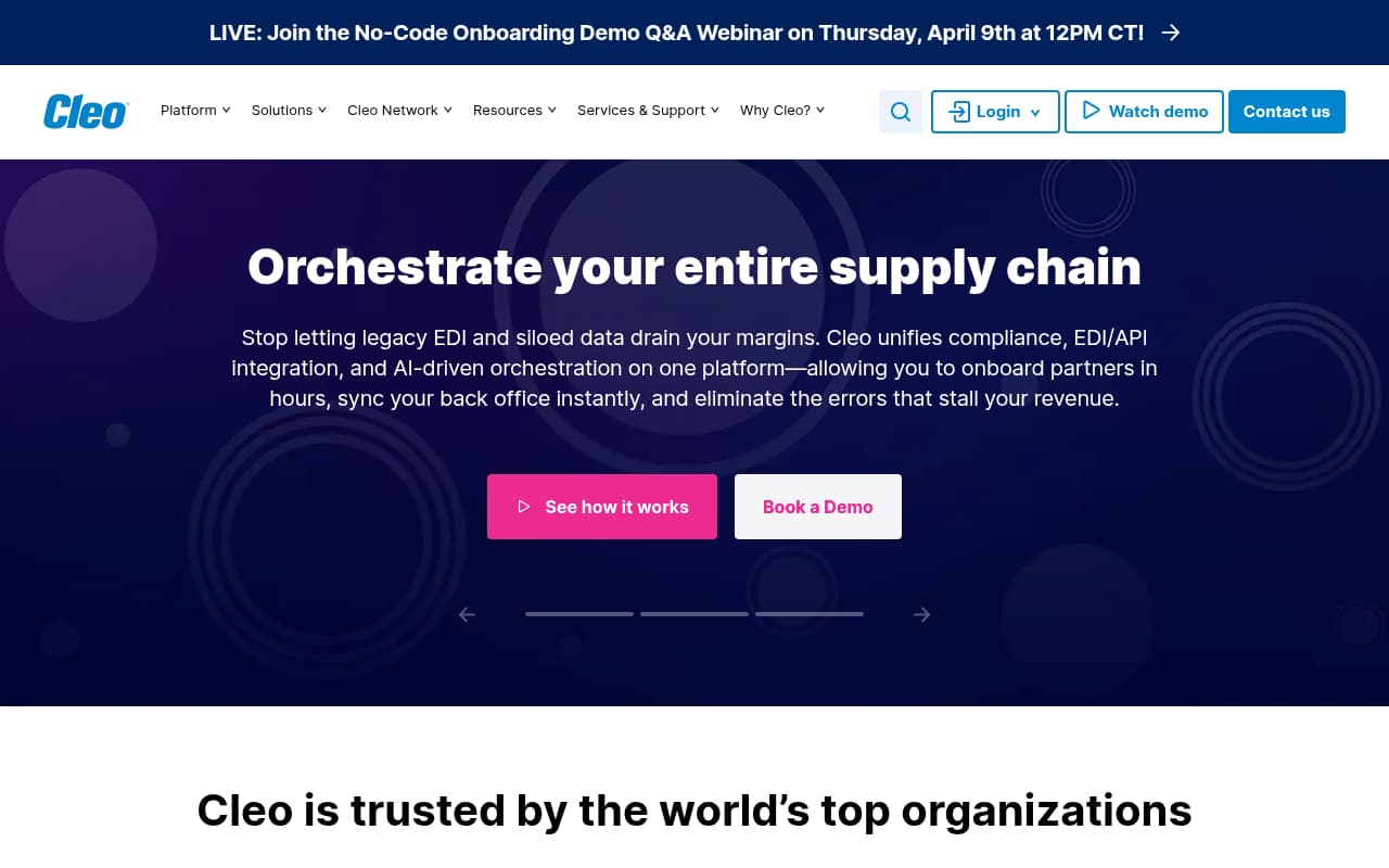 Cleo Insurance website screenshot