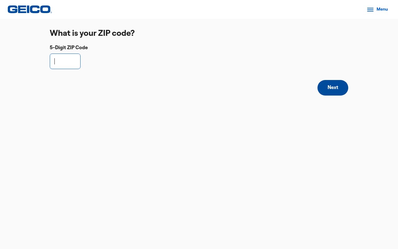 GEICO website screenshot