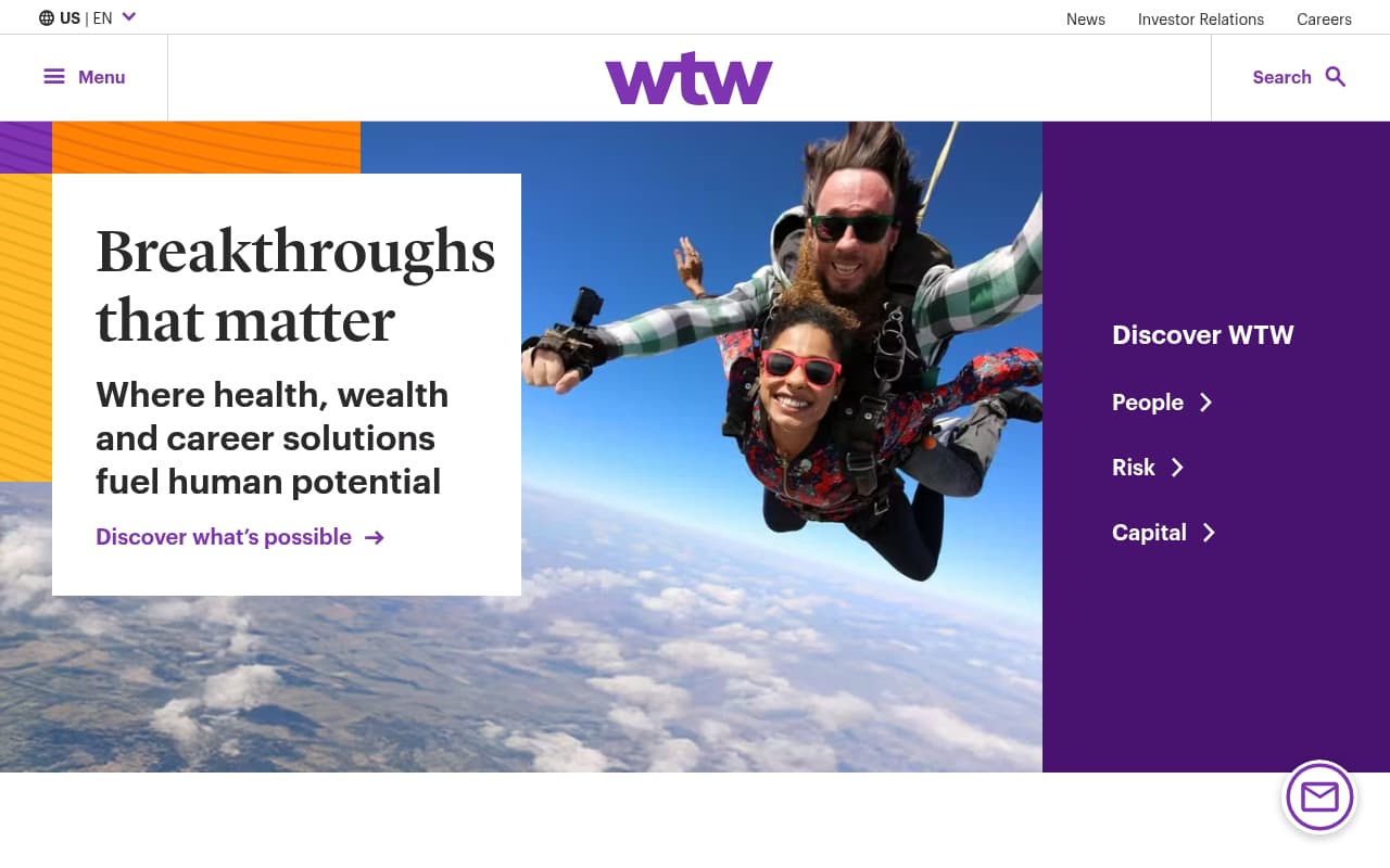 Willis Towers Watson website screenshot