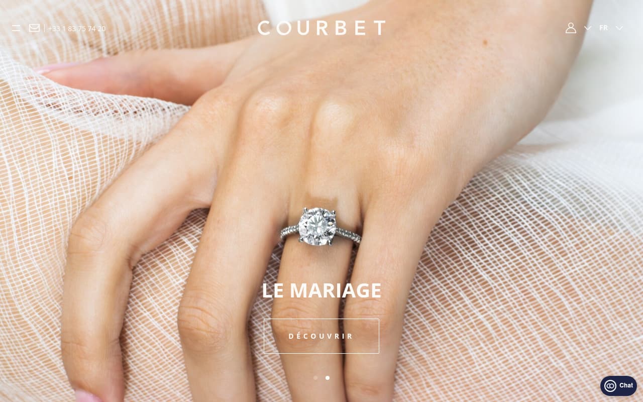 Courbet website screenshot