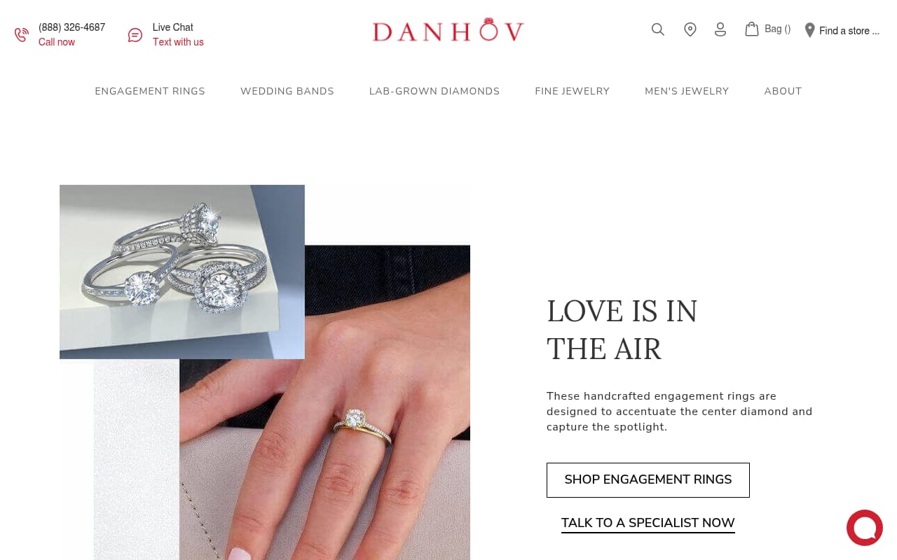 Danhov website screenshot