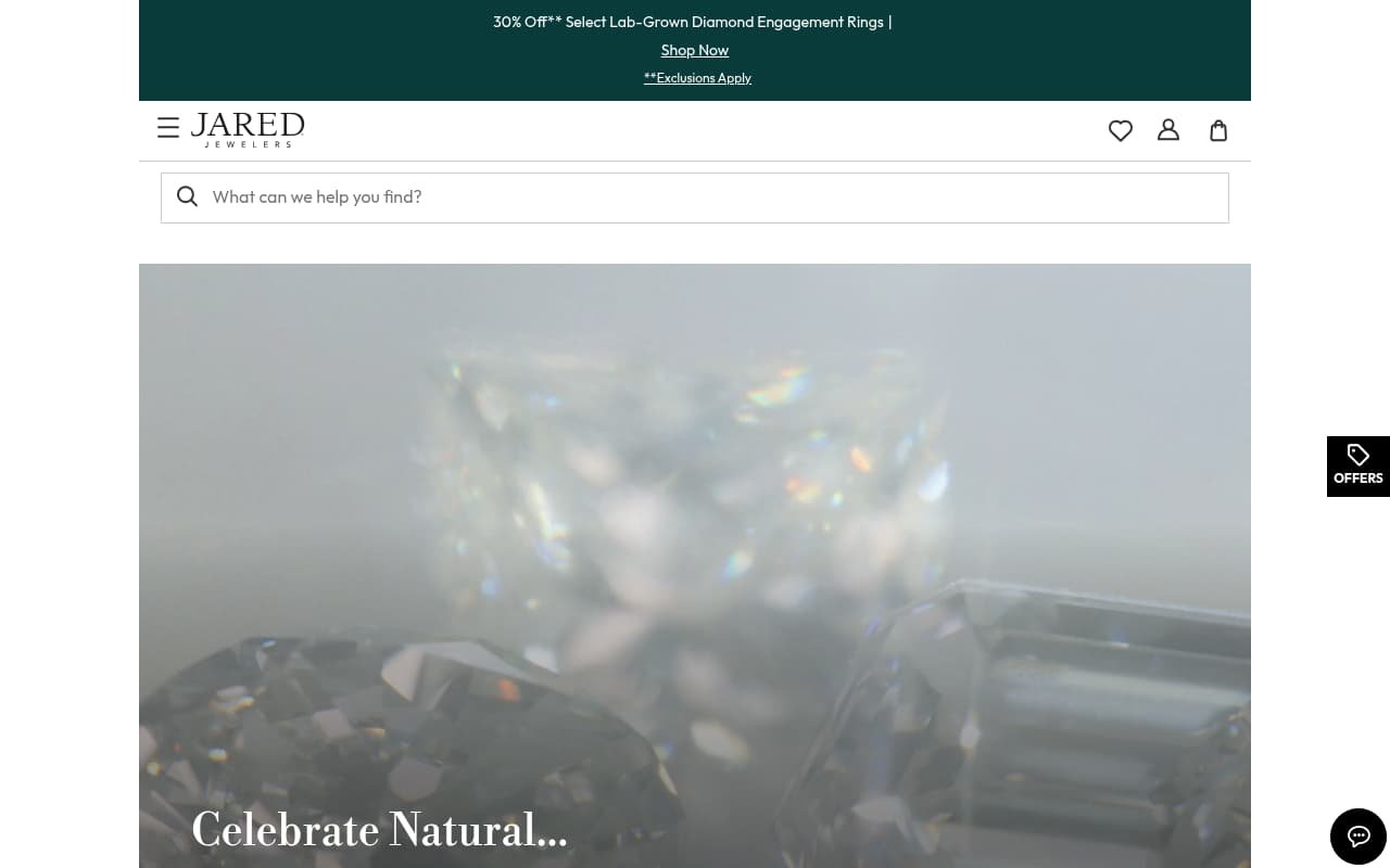 Jared website screenshot