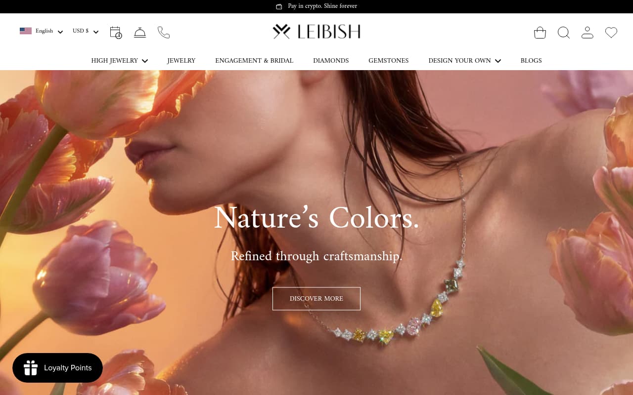 Leibish & Co website screenshot