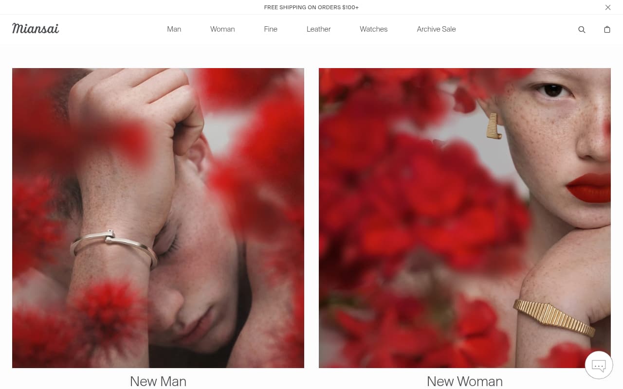Miansai website screenshot