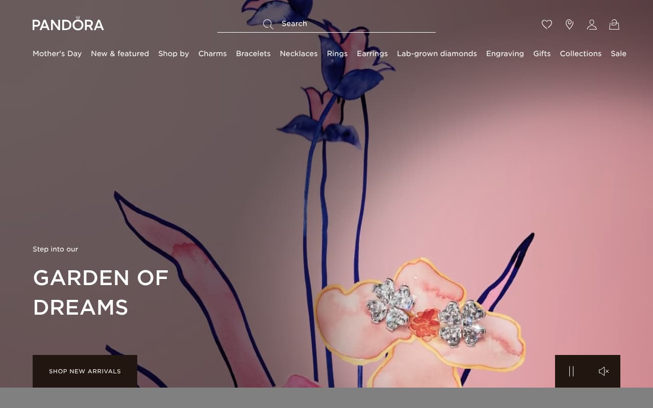 Pandora website screenshot