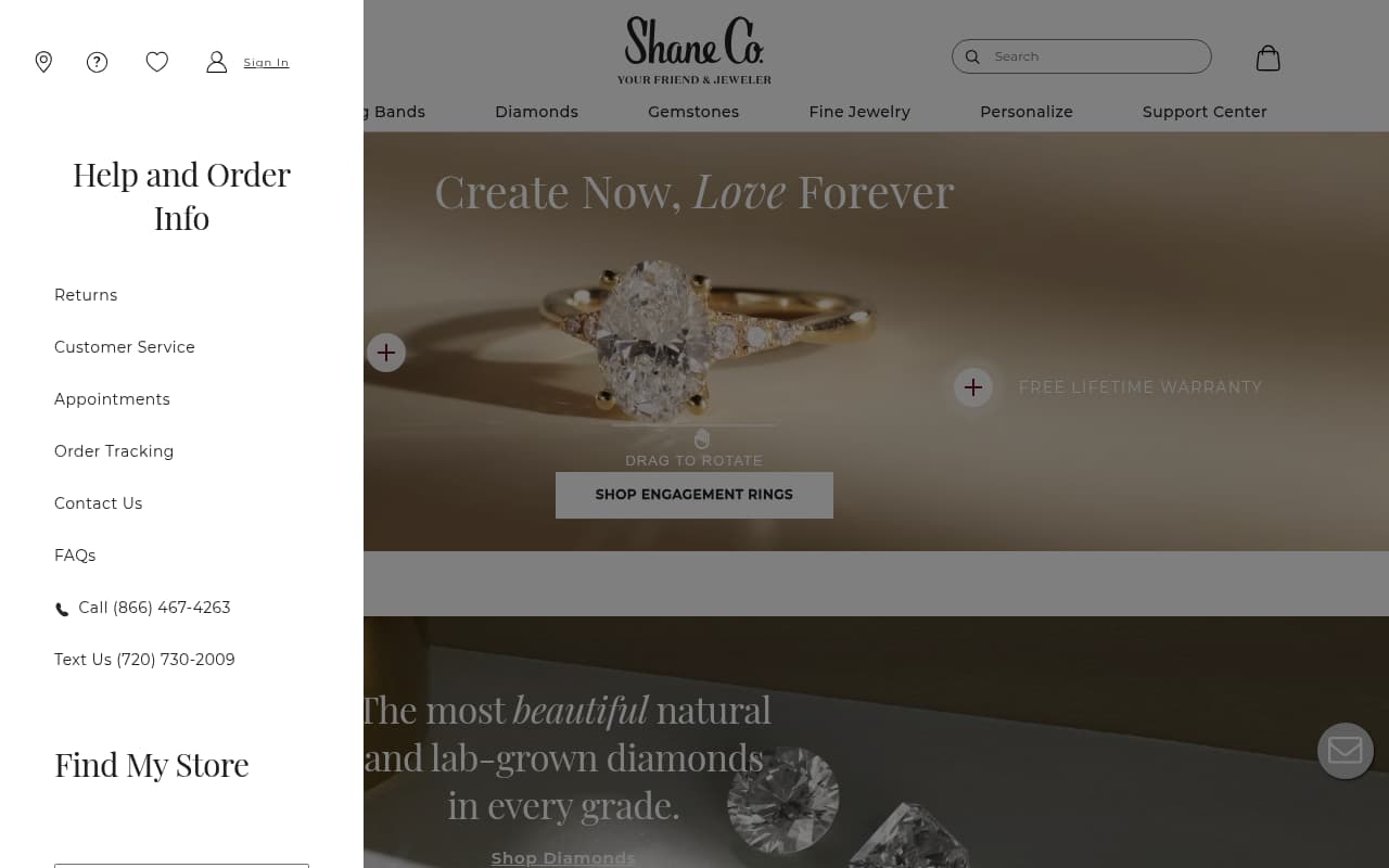 Shane Co website screenshot