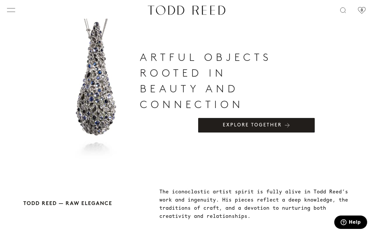 Todd Reed website screenshot