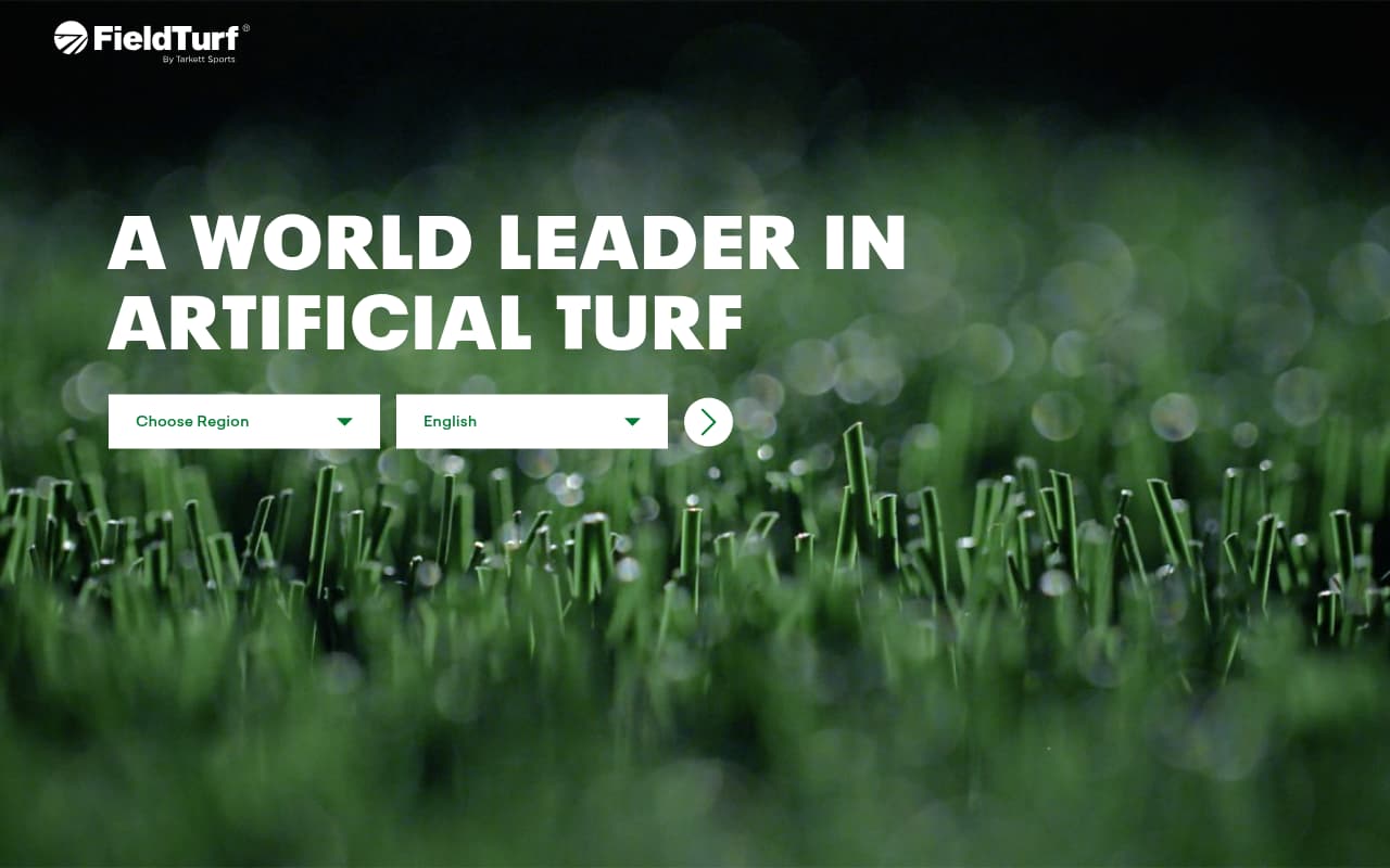 FieldTurf website screenshot