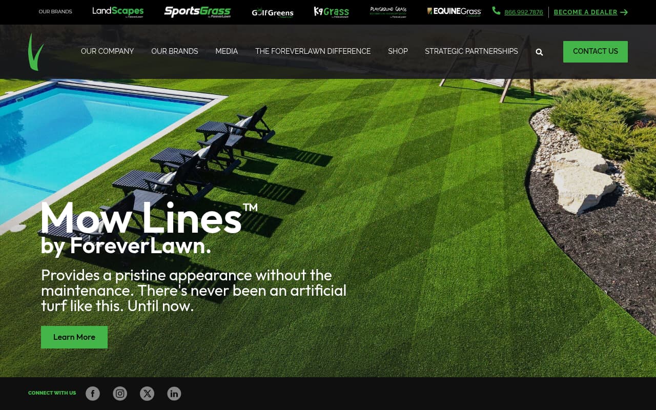 ForeverLawn website screenshot