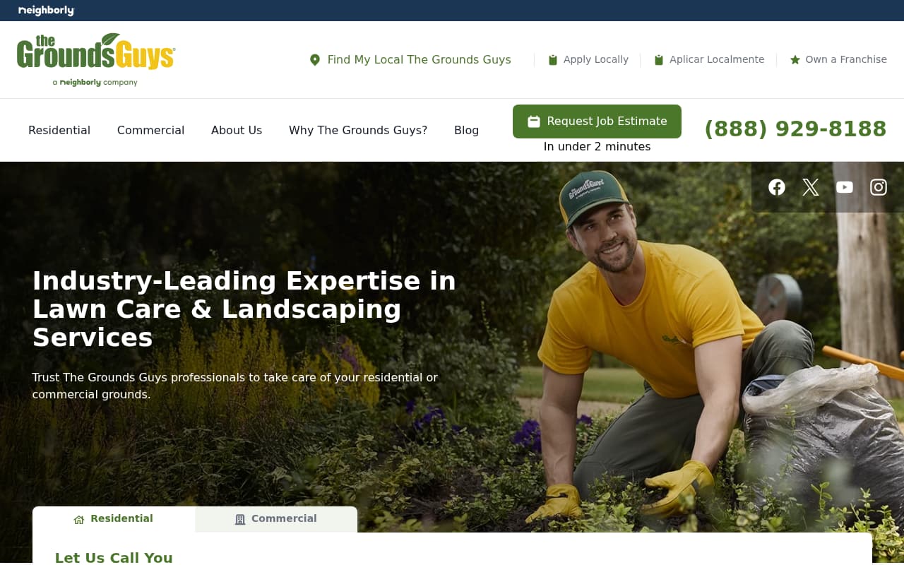 The Grounds Guys website screenshot
