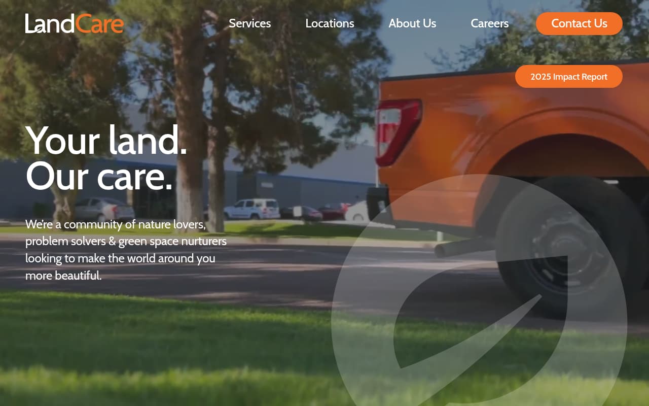LandCare website screenshot