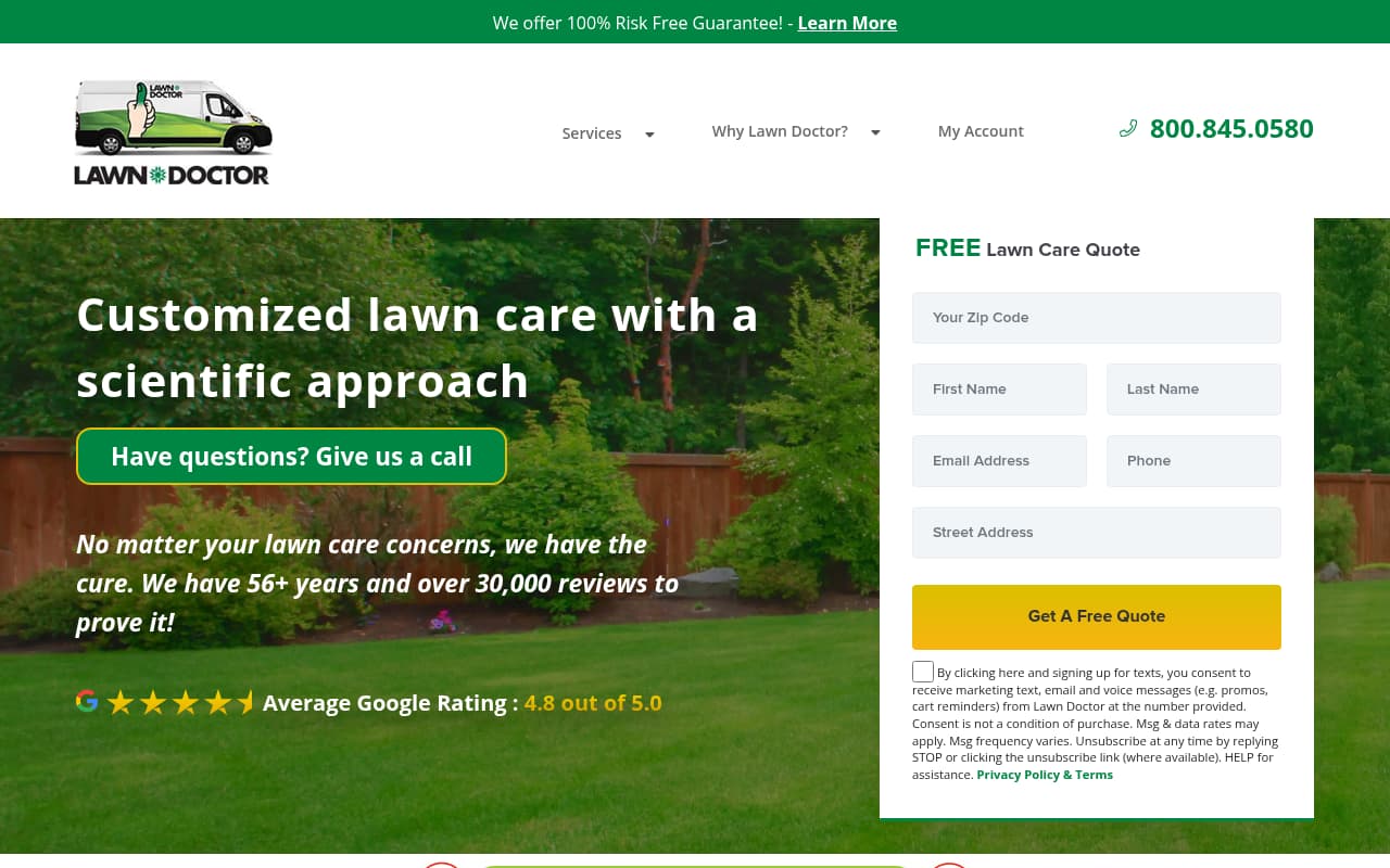 Lawn Doctor website screenshot