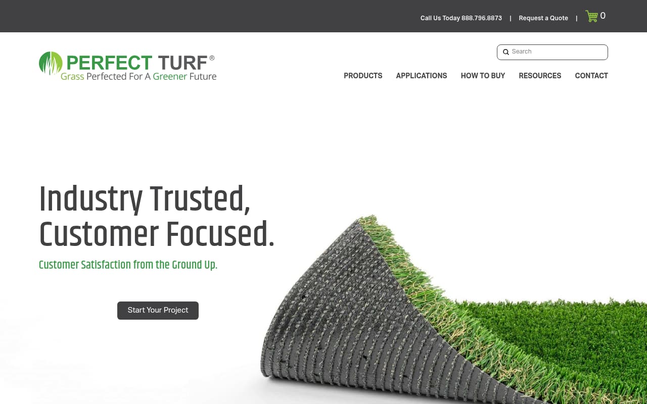 Perfect Turf website screenshot