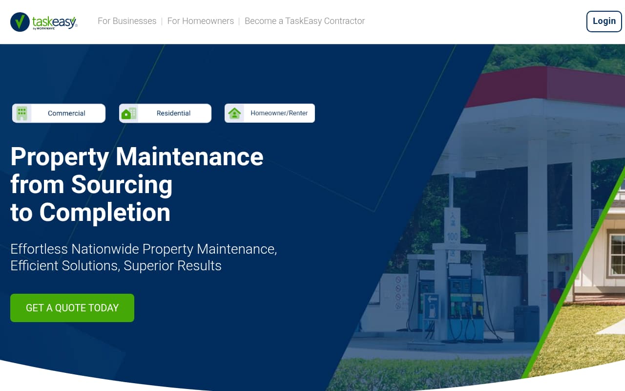 TaskEasy website screenshot