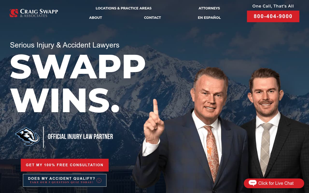 Craig Swapp & Associates website screenshot