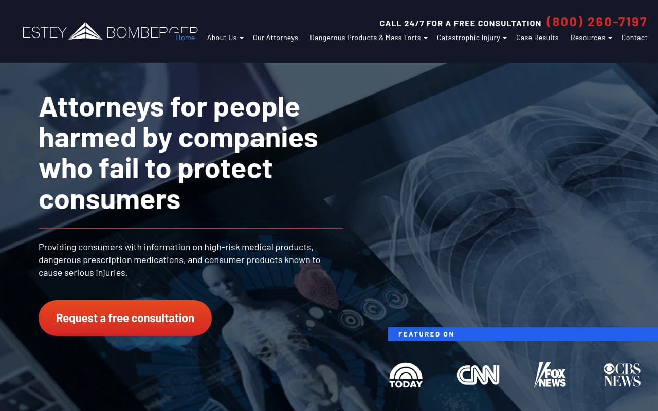 Estey & Bomberger website screenshot