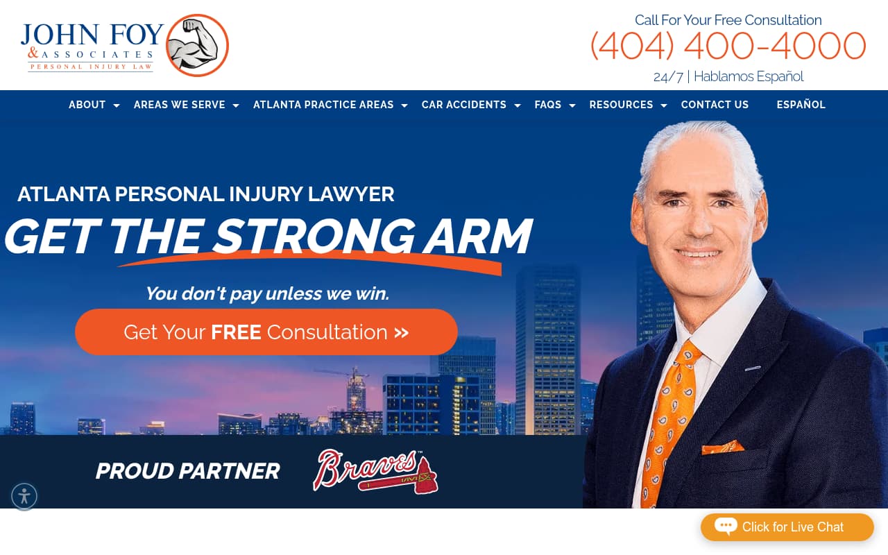 John Foy & Associates website screenshot