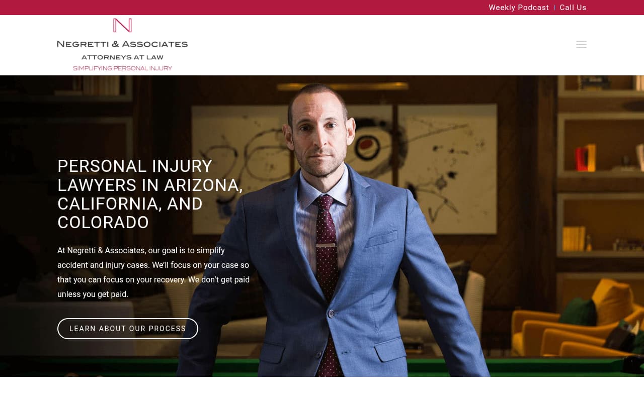 Negretti & Associates website screenshot